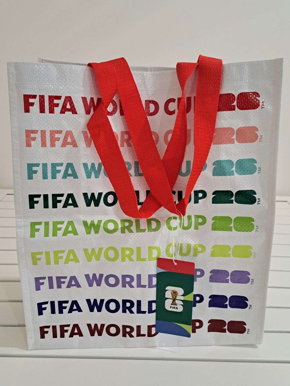 FIFA World Cup 2026 NEW with Tags Multicolor Shopper Tote Bag